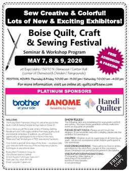 Quilt, Craft & Sewing Festival Show Program