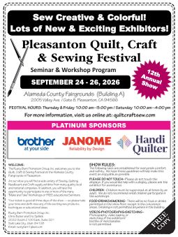 Quilt, Craft & Sewing Festival Show Program